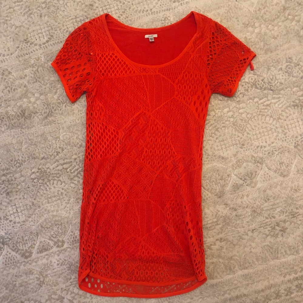 Urban Outfitters size small orange knit dress
